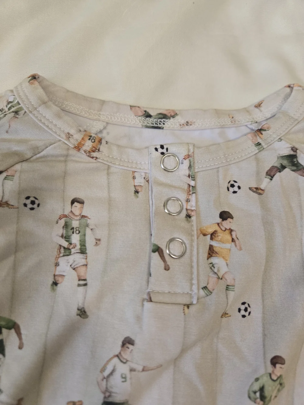 NWT Bamboo Kids 2 Piece Soccer Print Pajama Set